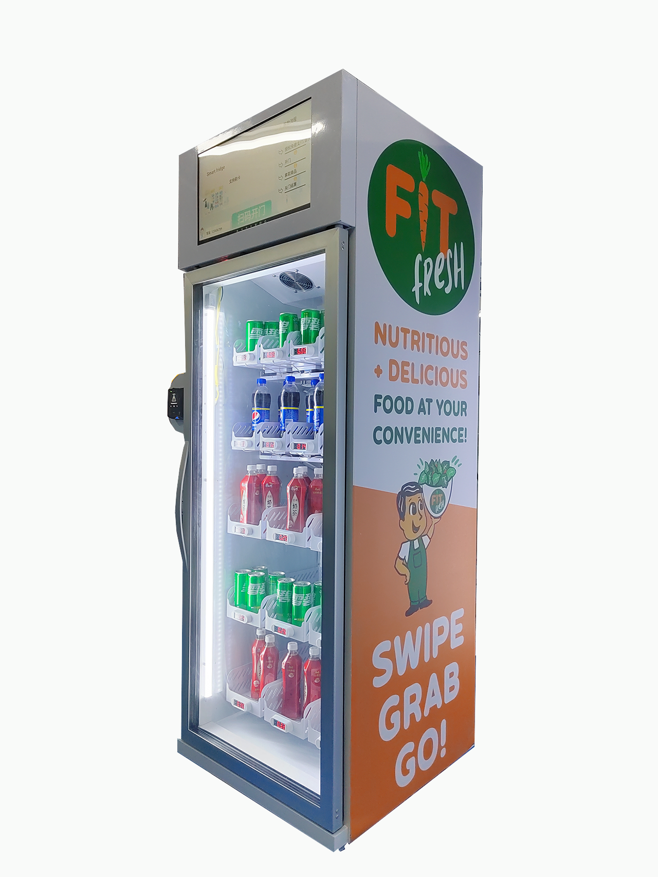 Smart Fridge Snack Drink Vending Machine in Finland coffee